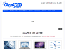 Tablet Screenshot of gigateks.com
